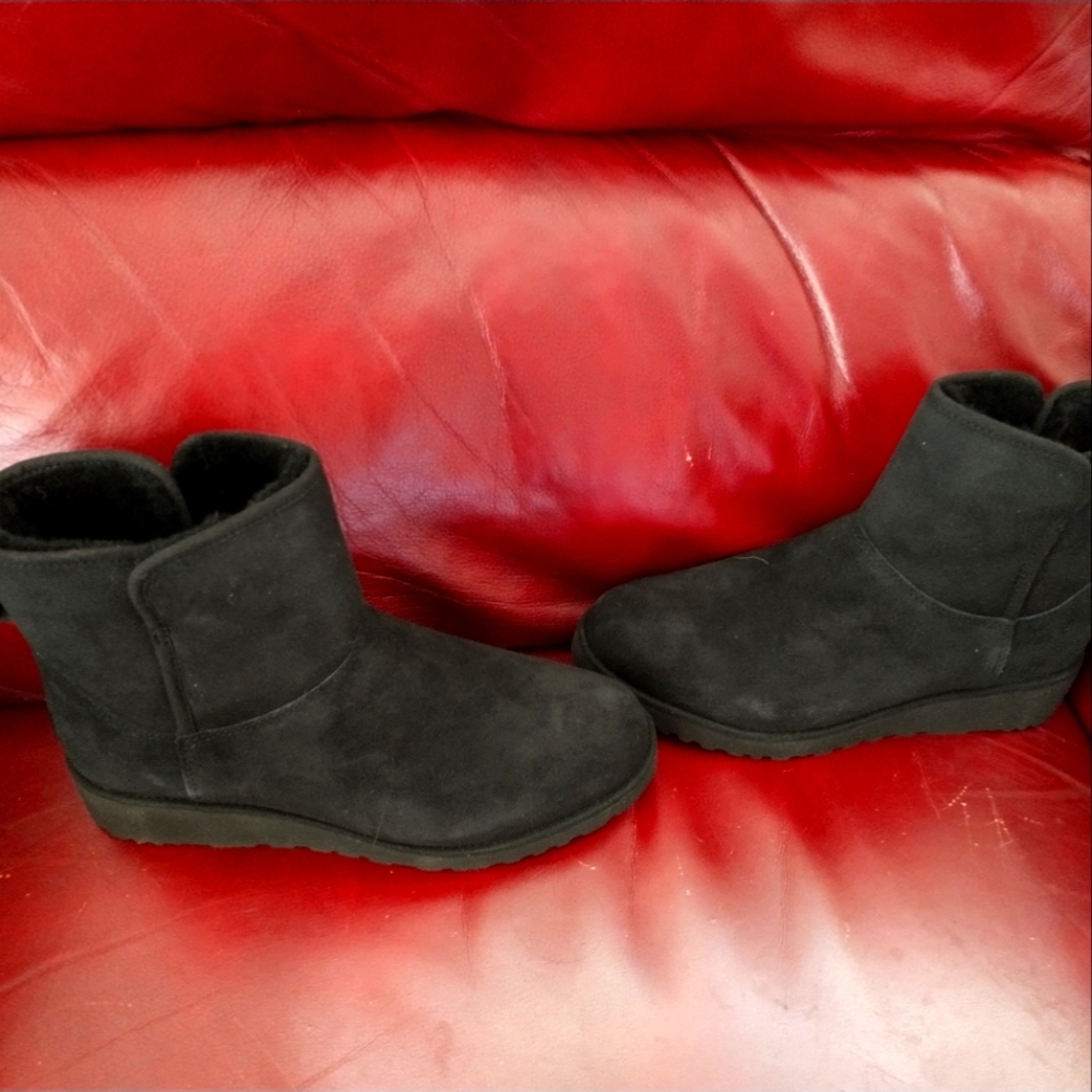 UGG Brand New Suede Black Ankle Boots